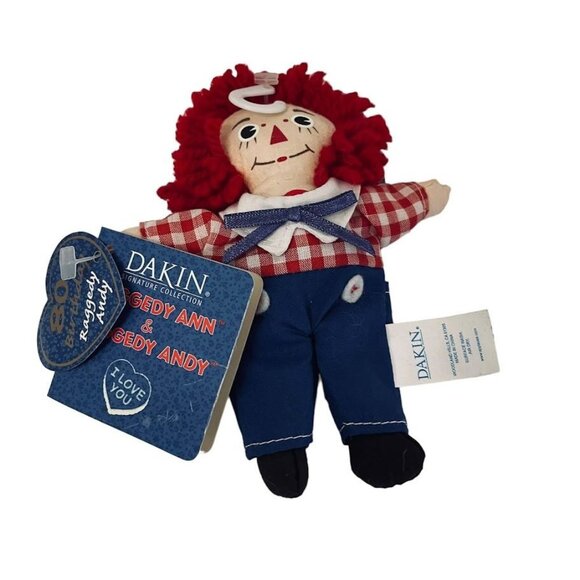 Plush Doll Figure Raggedy Andy 80th Anniversary Dakin Signature Collection 6" - Picture 1 of 6